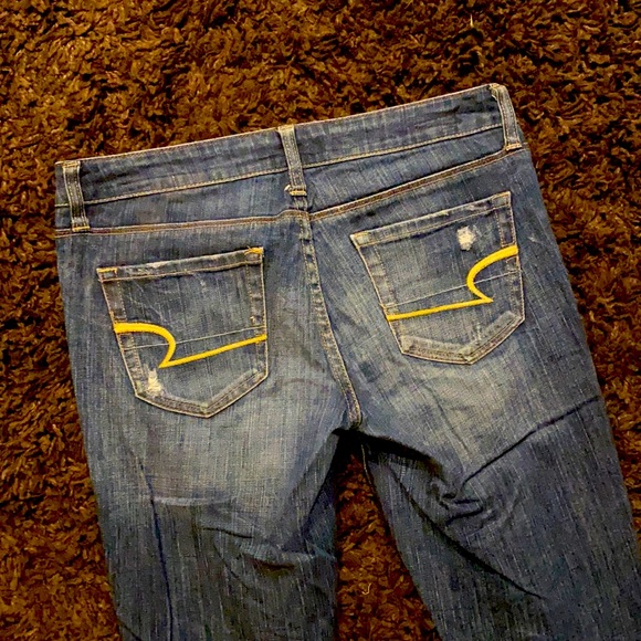 Two Pair Of American Eagle Jeans In Size 4 Regular - Picture 4 of 10